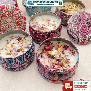 ❣ FREESHIP ❣ Nến Thơm Tinh Dầu Thiên Nhiên Phong Cách Hoa Khô Thảo Mộc