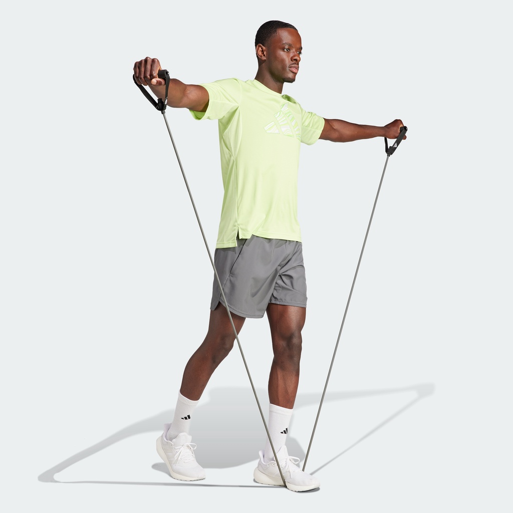 Adidas Tập luyện Áo Thun Tập Luyện Graphic Slogan HIIT Nam màu xanh lá IM1133