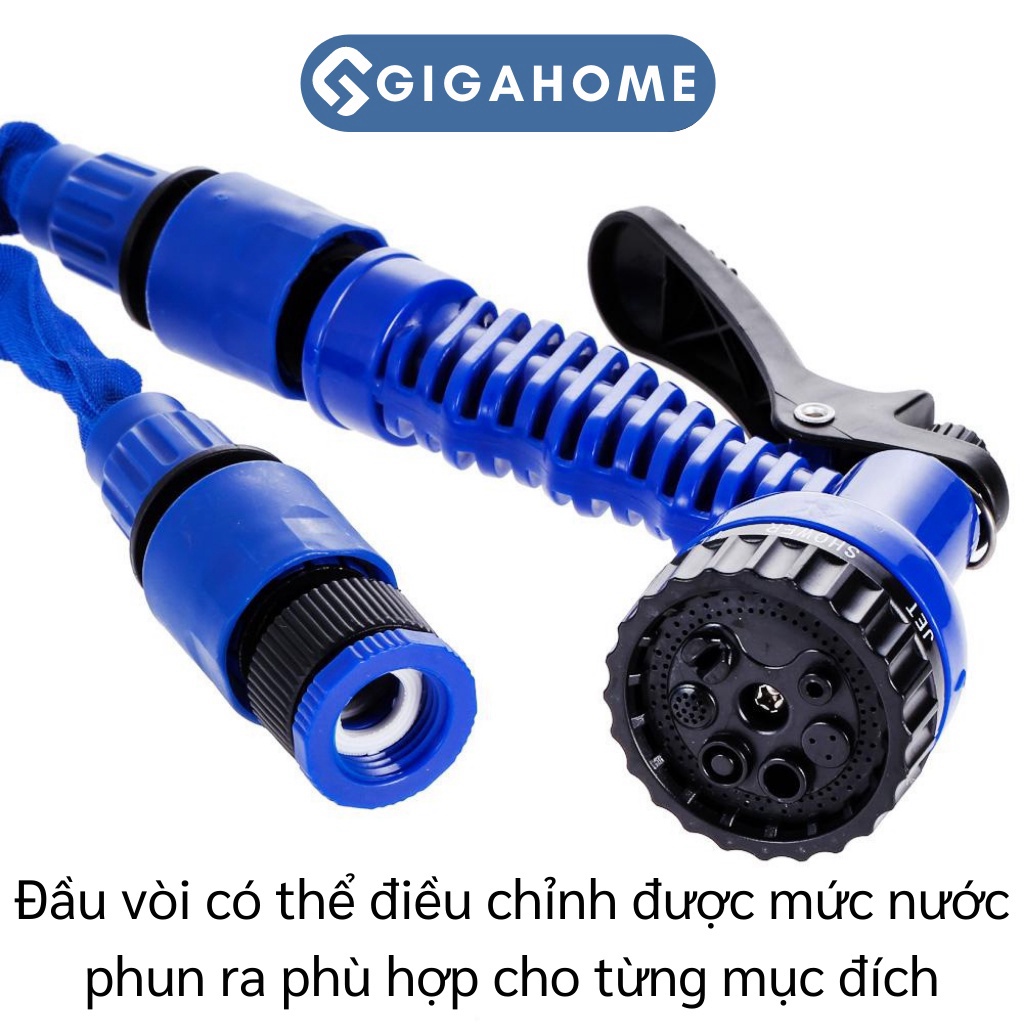 Vòi Phun Nước Tưới Cây, Rửa Xe Tăng Áp Giản Nở 30M GIGAHOME Nhiều Chế Độ Nước 2131