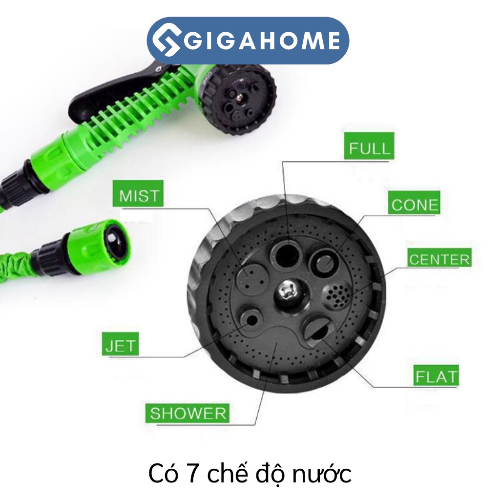 Vòi Phun Nước Tưới Cây, Rửa Xe Tăng Áp Giản Nở 30M GIGAHOME Nhiều Chế Độ Nước 2131