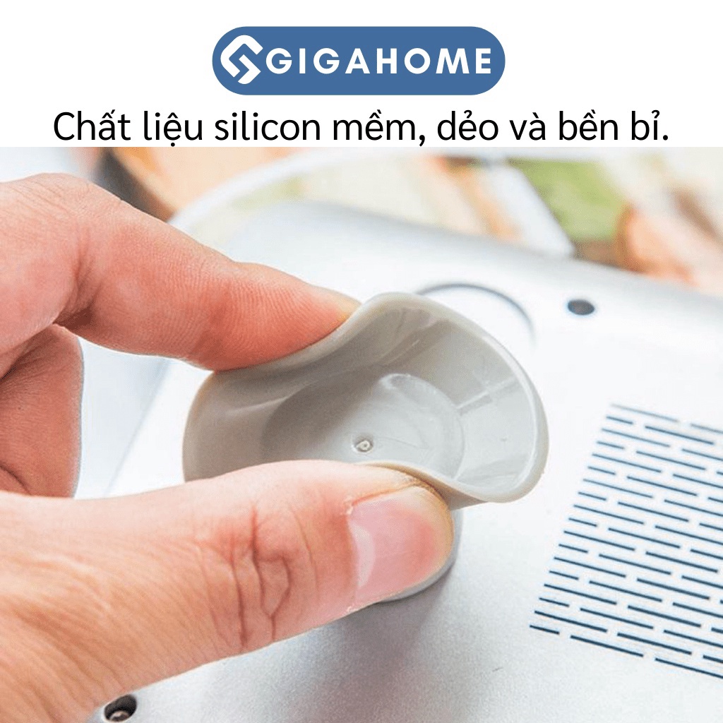 Bảo Vệ Laptop Với Bộ 4 Nút Silicone Kê Chân Chống Nóng, Tản Nhiệt GIGAHOMEVN 4858