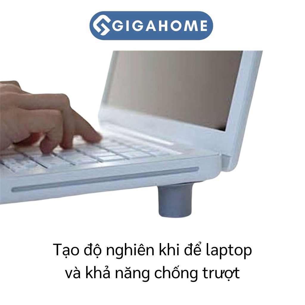 Bảo Vệ Laptop Với Bộ 4 Nút Silicone Kê Chân Chống Nóng, Tản Nhiệt GIGAHOMEVN 4858