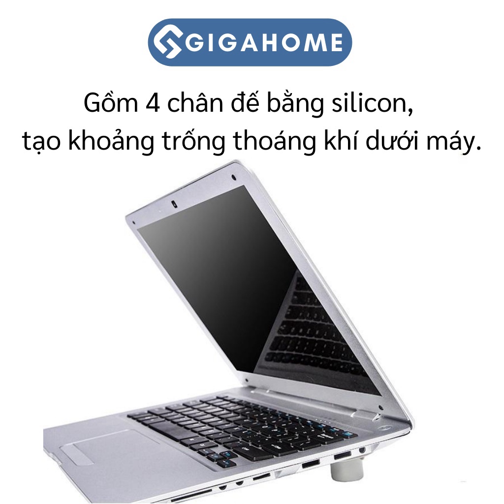 Bảo Vệ Laptop Với Bộ 4 Nút Silicone Kê Chân Chống Nóng, Tản Nhiệt GIGAHOMEVN 4858