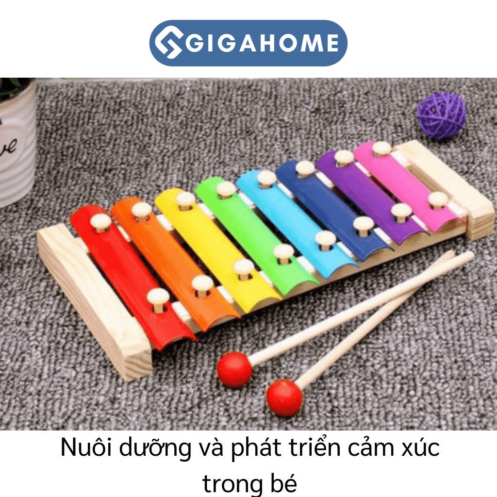 Đàn Xylophone 8 Nốt Đồ Chơi Âm Nhạc Cho Bé Nhiều Màu Sắc GIGAHOME 7676