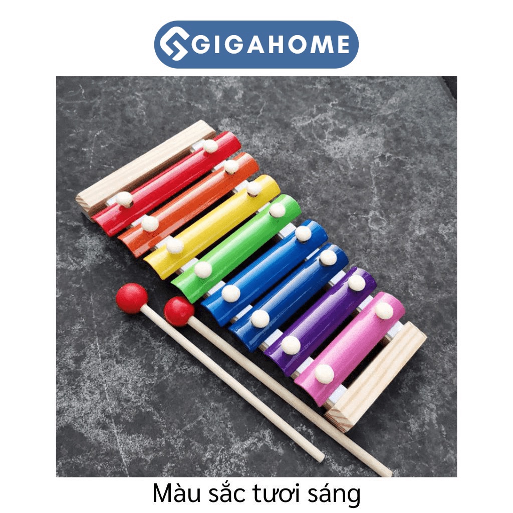 Đàn Xylophone 8 Nốt Đồ Chơi Âm Nhạc Cho Bé Nhiều Màu Sắc GIGAHOME 7676