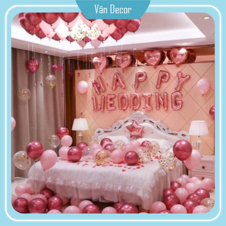 Bóng Tráng Nhôm Hình Trái Tim Trang Trí Phòng Cưới Và Sinh Nhật , ...