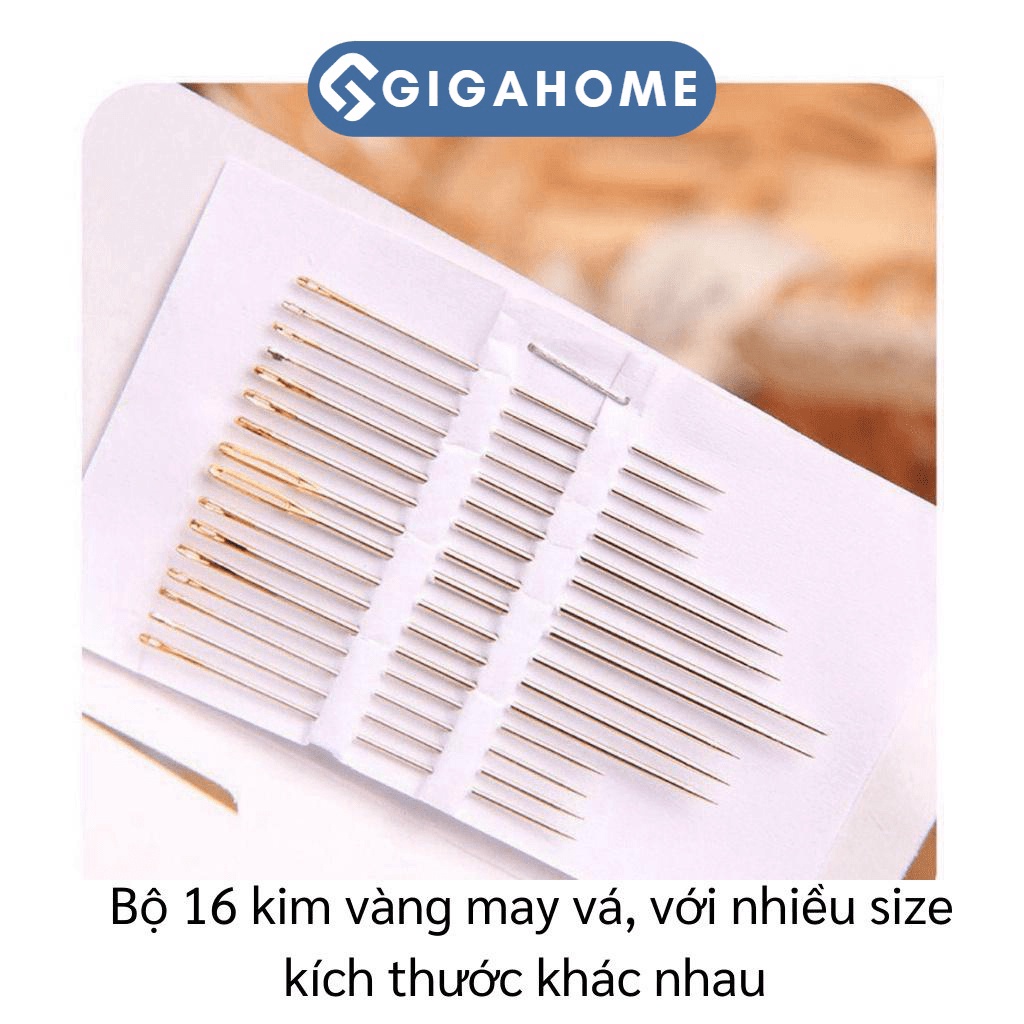 Set 16 Mũi Kim May Vá Quần Áo GIGAHOME Nhiều Size, Chuyên Dụng 5988