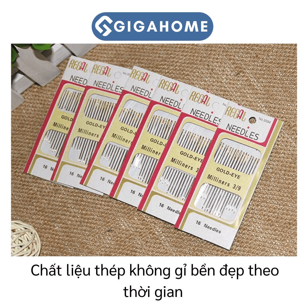Set 16 Mũi Kim May Vá Quần Áo GIGAHOME Nhiều Size, Chuyên Dụng 5988