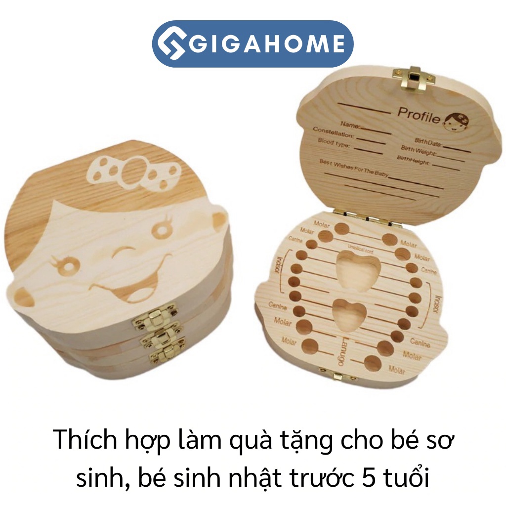 Hộp Đựng Răng Sữa Cho Bé GIGAHOMEVN - Kỷ Niệm Đáng Nhớ, Quan Trọng Trong Tuổi Thơ 4114