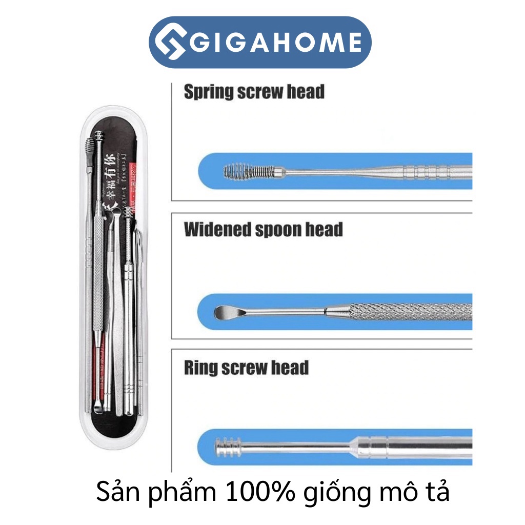 Bộ Lấy Ráy Tai 7 Món GIGAHOMEVN Chuyên Nghiệp Với Hộp Đựng Cao Cấp 5785