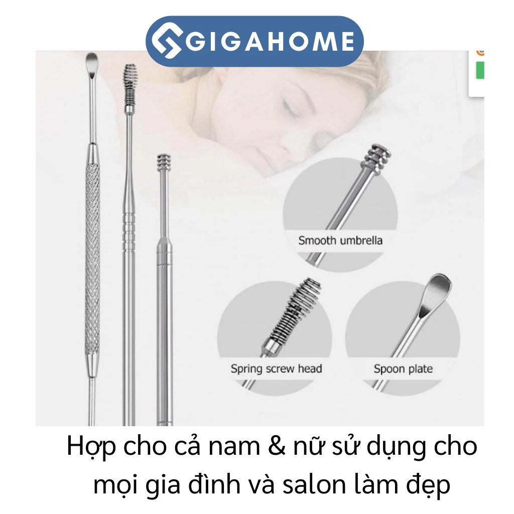 Bộ Lấy Ráy Tai 7 Món GIGAHOMEVN Chuyên Nghiệp Với Hộp Đựng Cao Cấp 5785