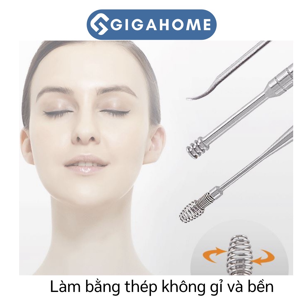 Bộ Lấy Ráy Tai 7 Món GIGAHOMEVN Chuyên Nghiệp Với Hộp Đựng Cao Cấp 5785