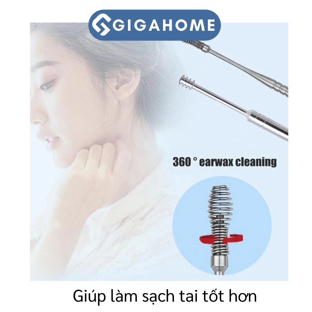 Bộ Lấy Ráy Tai 7 Món GIGAHOMEVN Chuyên Nghiệp Với Hộp Đựng Cao Cấp 5785