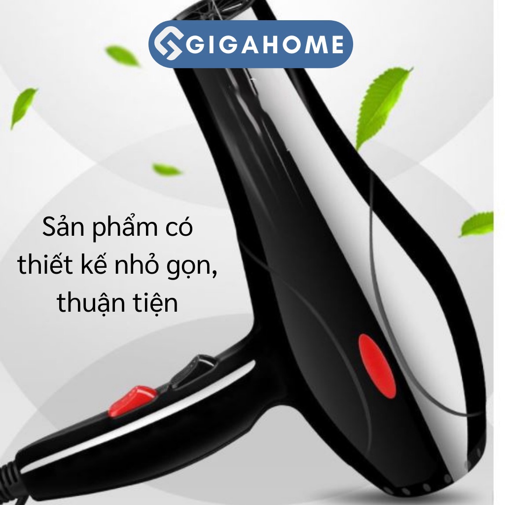 Máy Sấy Tóc Tạo Kiểu Nóng Lạnh 2 Chiều Công Suất Lớn Tặng Kèm 5 Phụ Kiện GIGAHOME 9356