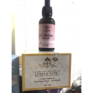 Combo xoá thâm mụn, ngan ngừa mụn tái phát , thâm thần tốc và kem mụn mh beuaty spa