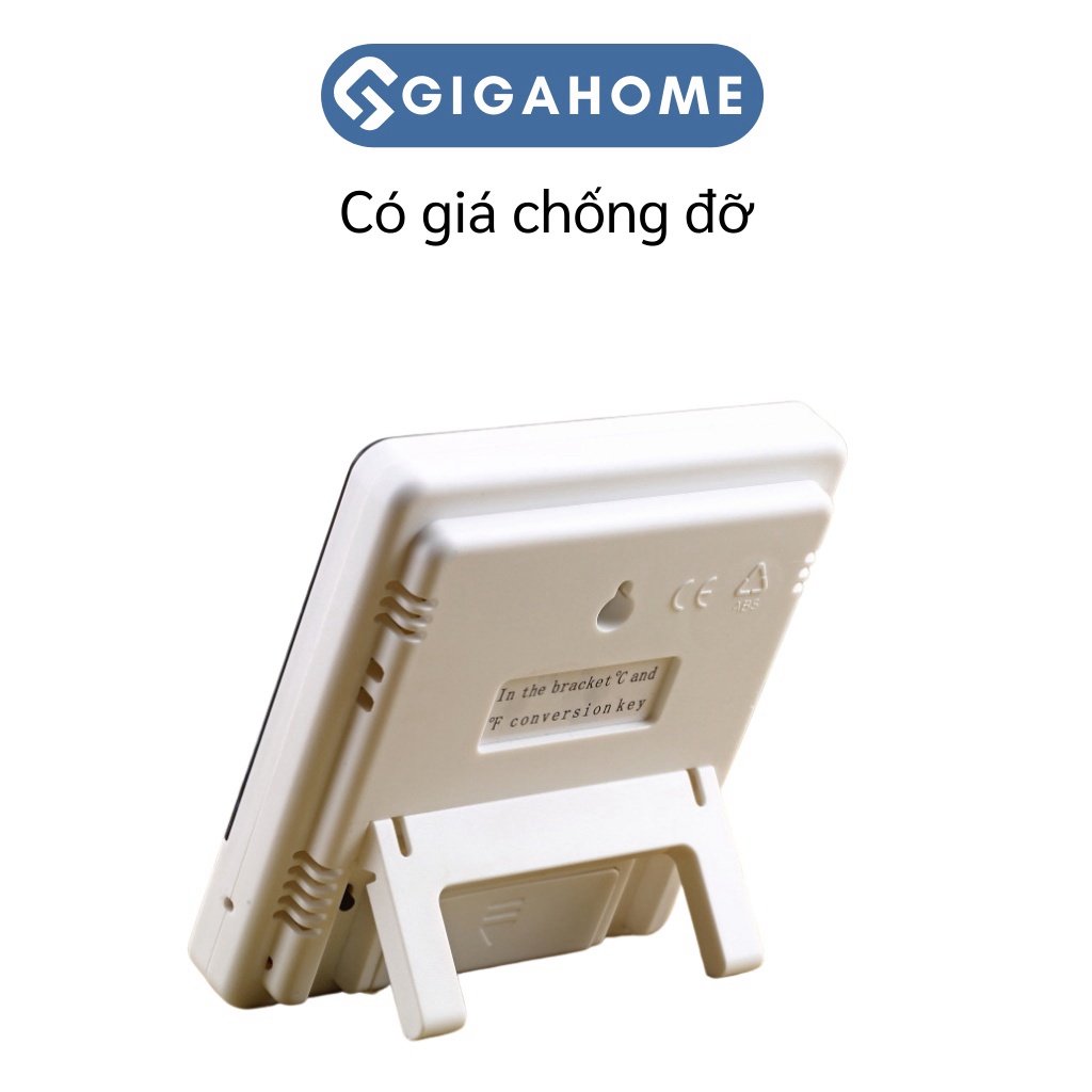 Nhiệt Kế Đo Độ Ẩm Không, Khí Nhiệt Độ Với Đồng Hồ Điện Tử Tích Hợp GIGAHOMEVN 3361