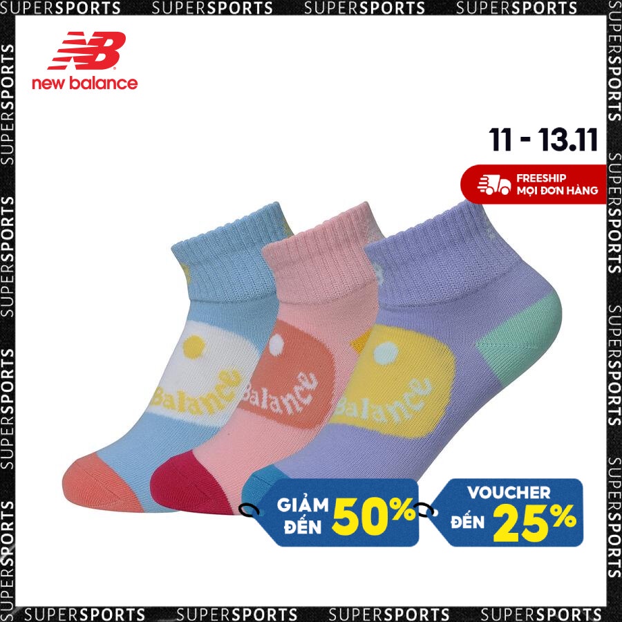 Vớ trẻ em New Balance KIDS ENDLESS DAYS ANKLE 3 PAIRS - LAS29133AS2