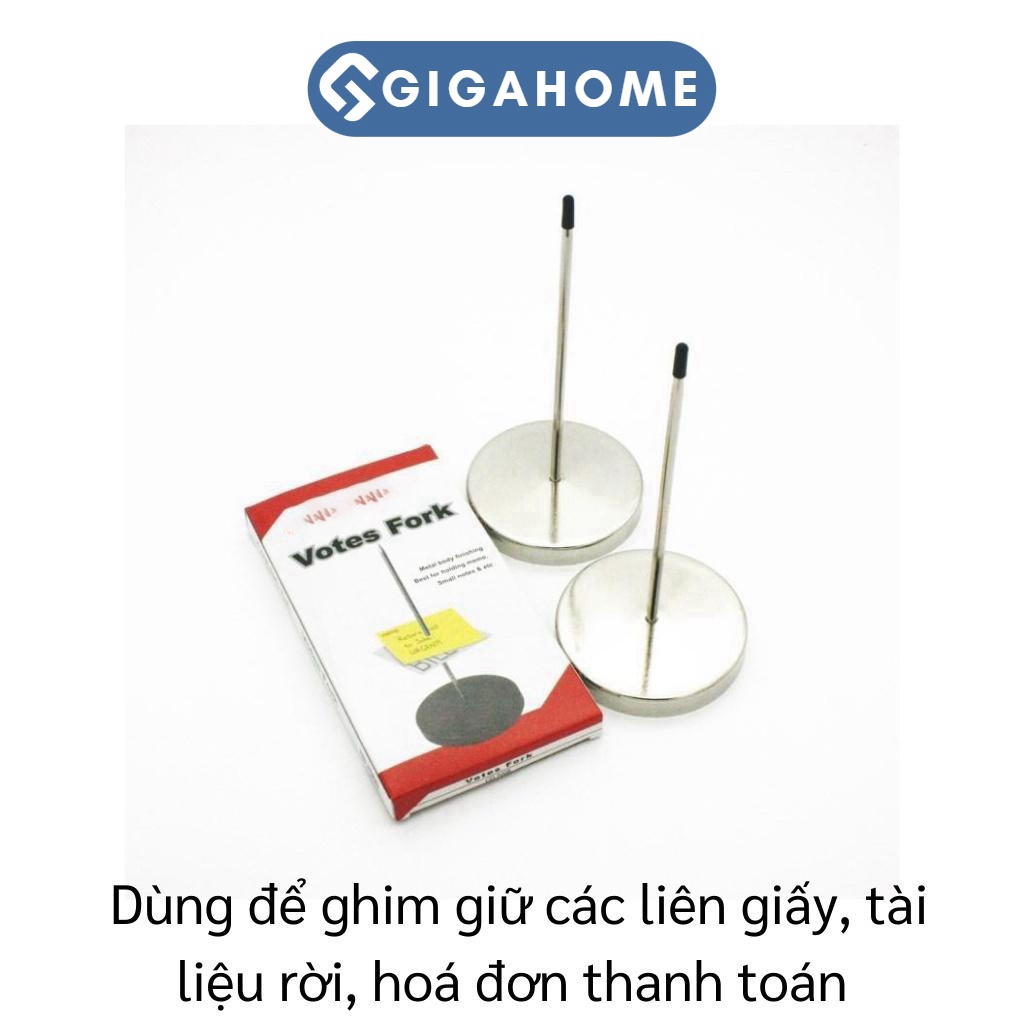 Cây Ghim Bill Giấy, Hóa Đơn GIGAHOME Bằng Inox Chất Lượng Cao 8237