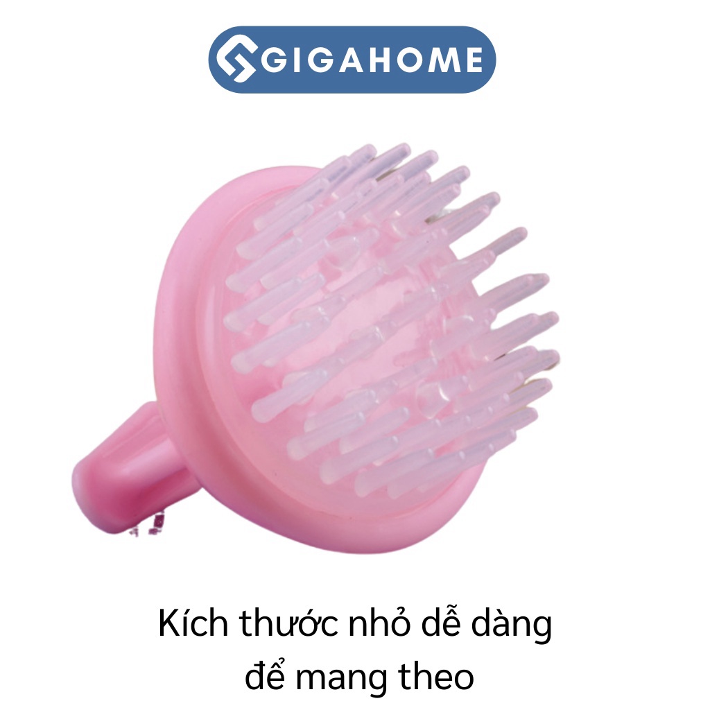 Lược Gội Đầu Silicone GIGAHOMEVN Massage Da Đầu, Tẩy Da Chết, Lưu Thông Máu Hiệu Quả 5772