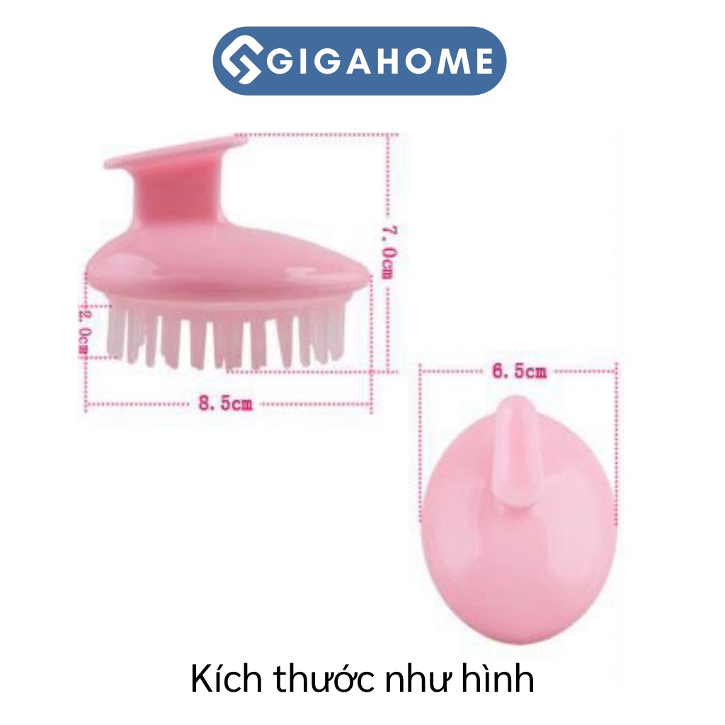 Lược Gội Đầu Silicone GIGAHOMEVN Massage Da Đầu, Tẩy Da Chết, Lưu Thông Máu Hiệu Quả 5772