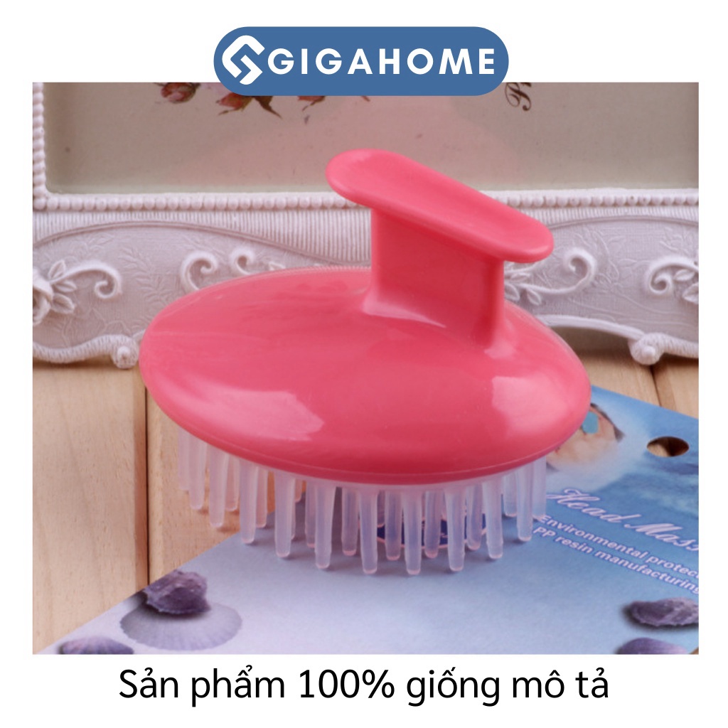 Lược Gội Đầu Silicone GIGAHOMEVN Massage Da Đầu, Tẩy Da Chết, Lưu Thông Máu Hiệu Quả 5772