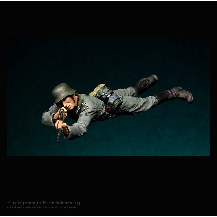 Bộ 10 Mô Hình Người Lính Châu Âu Tỉ Lệ 1: 35 Bằng Nhựa resin  a-1362