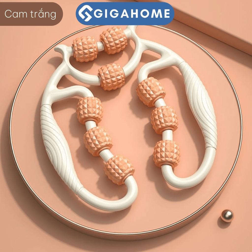 Lăn Massage Cơ Bắp Chữ U - Vòng Kẹp Chân GIGAHOMEVN Thon Gọn Đùi, Giảm Cổ Vai Gáy 1093