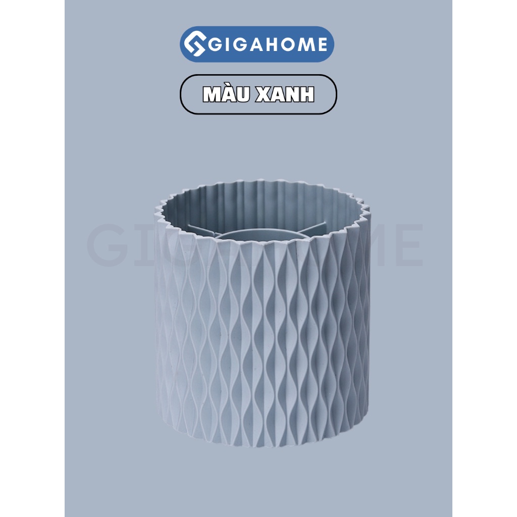 Hộp Đựng Cọ Trang Điểm, Khay Cắm Bút Chia Ngăn Đế Xoay 360 GIGAHOMEVN 1096