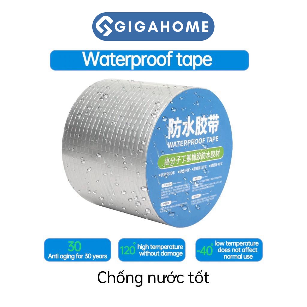 Băng Keo Chống Thấm Nước, Siêu Dính Trên Mọi Bề Mặt 5cmx5m GIGAHOMEVN 7442