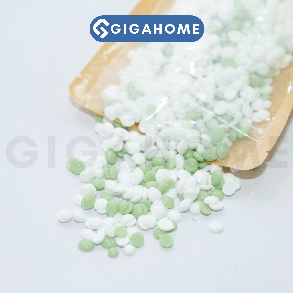 Sáp Wax Lông Mix Trà Xanh + Sữa Dừa Cao Cấp Siêu Dẻo Chuyên Wax Bikini GIGAHOME