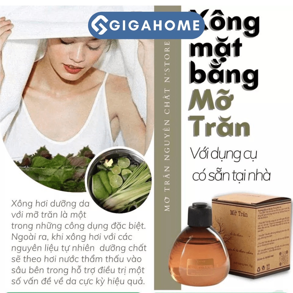 Mỡ Trăn Triệt Lông Nguyên Chất Mờ Rạn Da, Dịu Vết Thương 75gr GIGAHOMEVN 1012