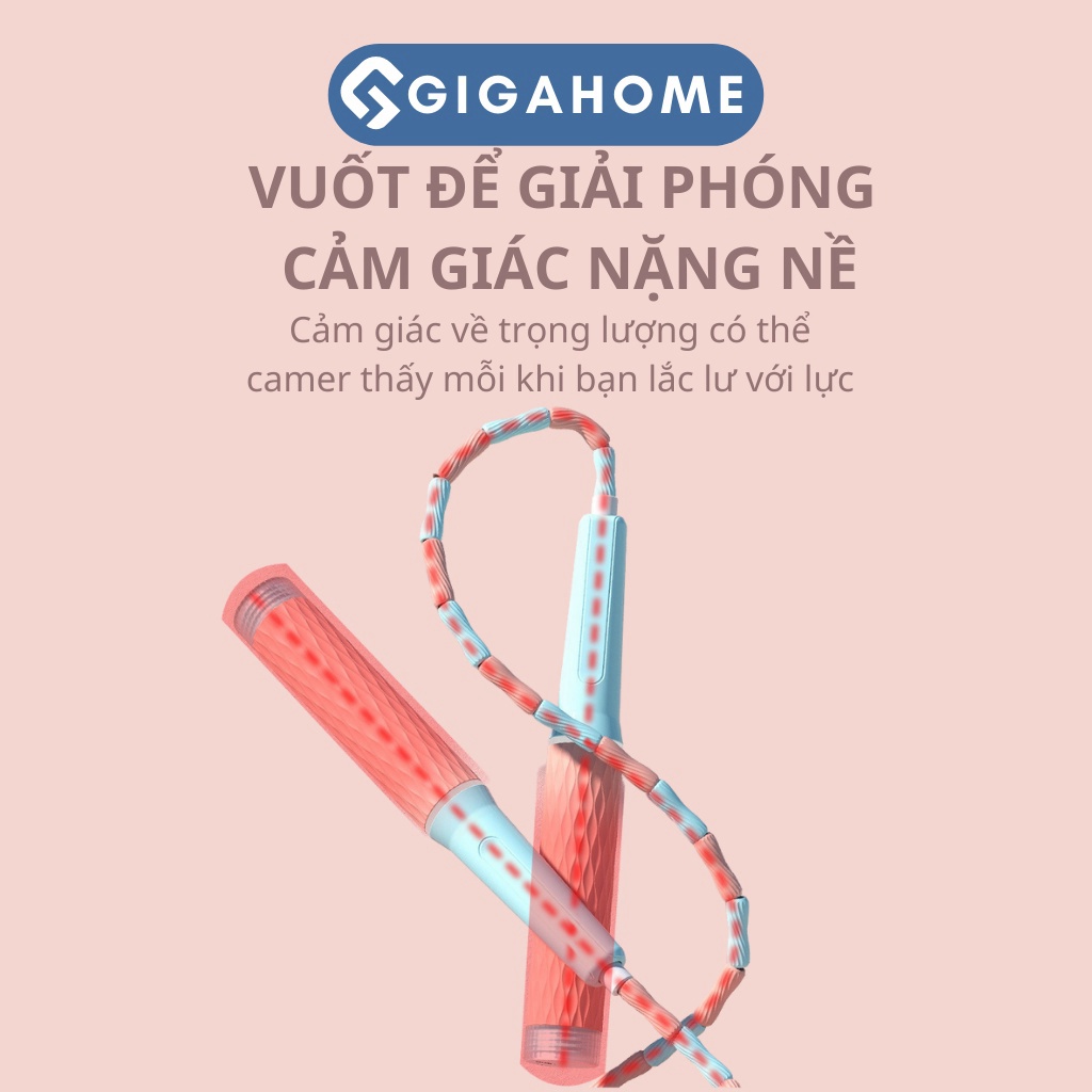 Dây Nhảy Tập Thể Dục GIGAHOMEVN Tăng Cường Thể Lực, Giảm Cân Hiệu Quả Bằng Tre Chống Thắt Nút 1087