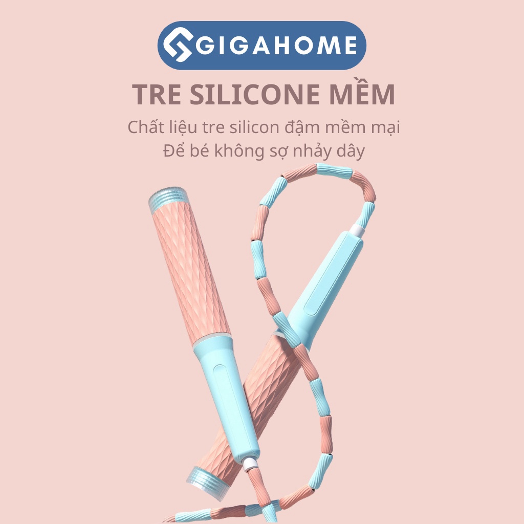 Dây Nhảy Tập Thể Dục GIGAHOMEVN Tăng Cường Thể Lực, Giảm Cân Hiệu Quả Bằng Tre Chống Thắt Nút 1087