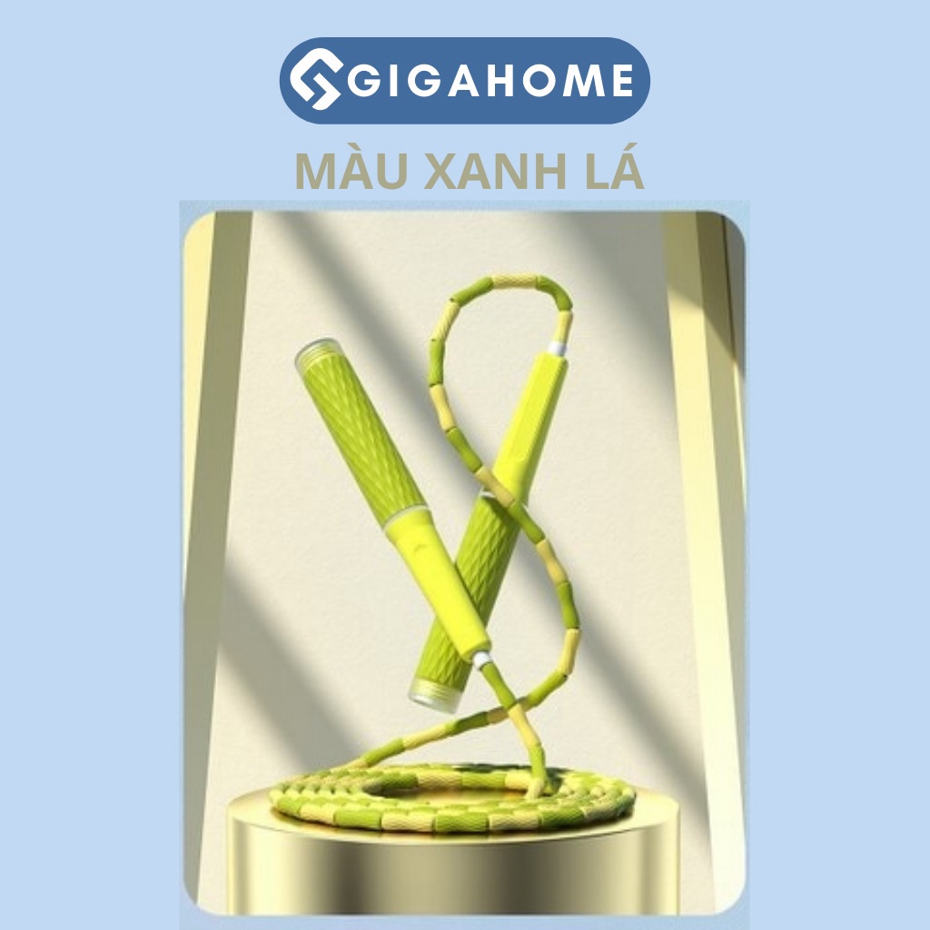 Dây Nhảy Tập Thể Dục GIGAHOMEVN Tăng Cường Thể Lực, Giảm Cân Hiệu Quả Bằng Tre Chống Thắt Nút 1087