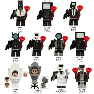 So Với lego Bộ Đồ Chơi Lắp Ráp Mô Hình toilet man super titan tv man audio