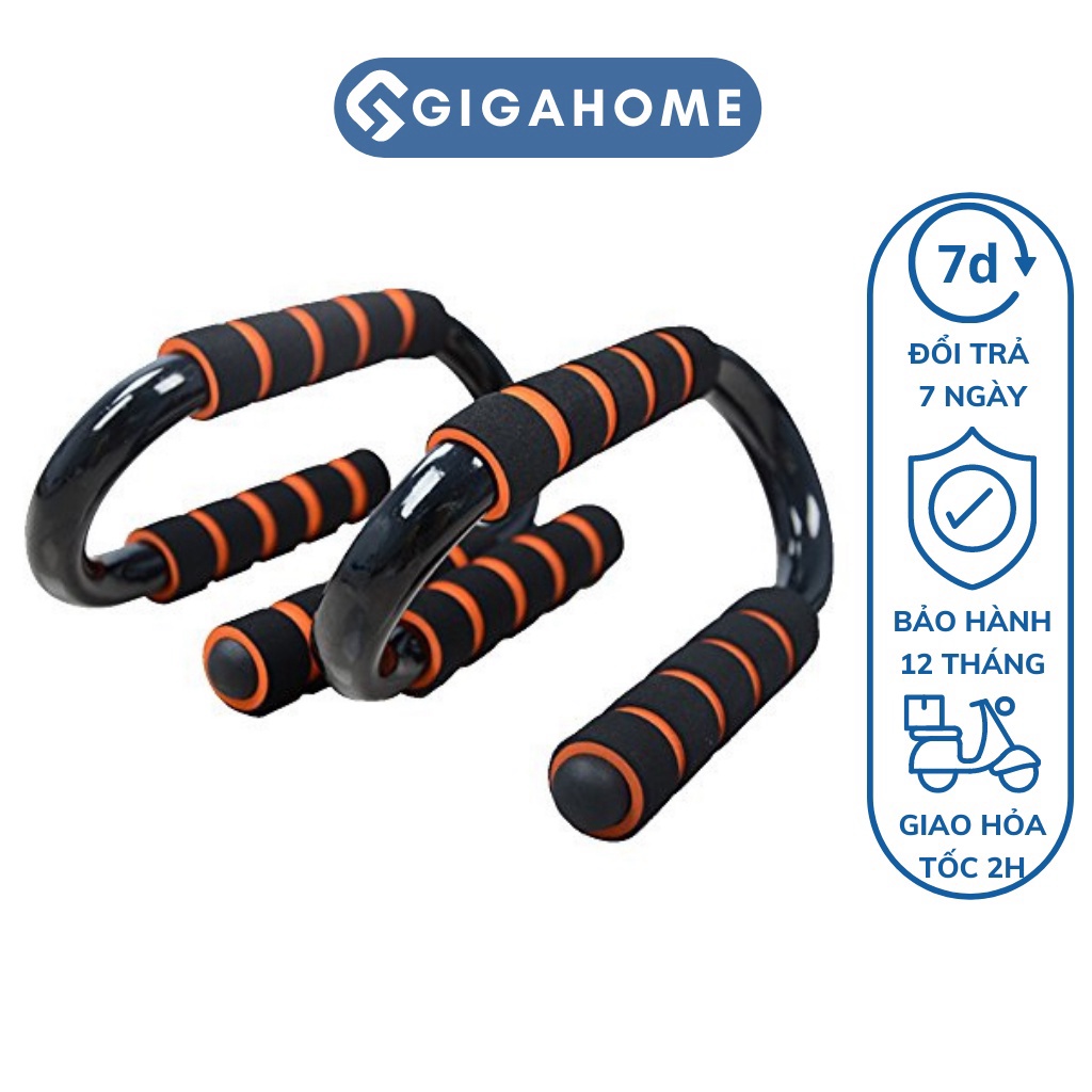 Dụng Cụ Hít Đất, Hỗ Trợ Chống Đẩy Push Up Tập Thể Thao Tại Nhà Chữ S GIGAHOME 3090
