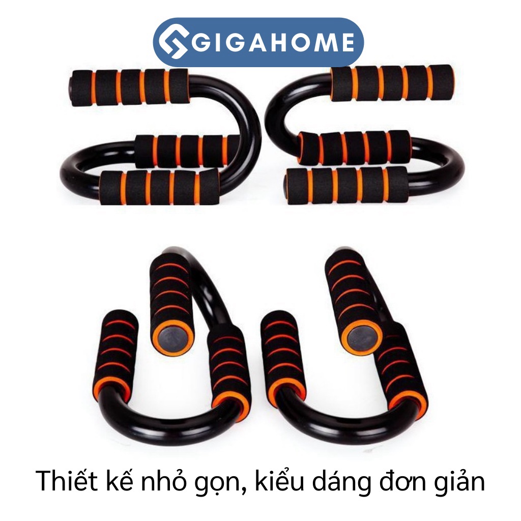 Dụng Cụ Hít Đất, Hỗ Trợ Chống Đẩy Push Up Tập Thể Thao Tại Nhà Chữ S GIGAHOME 3090