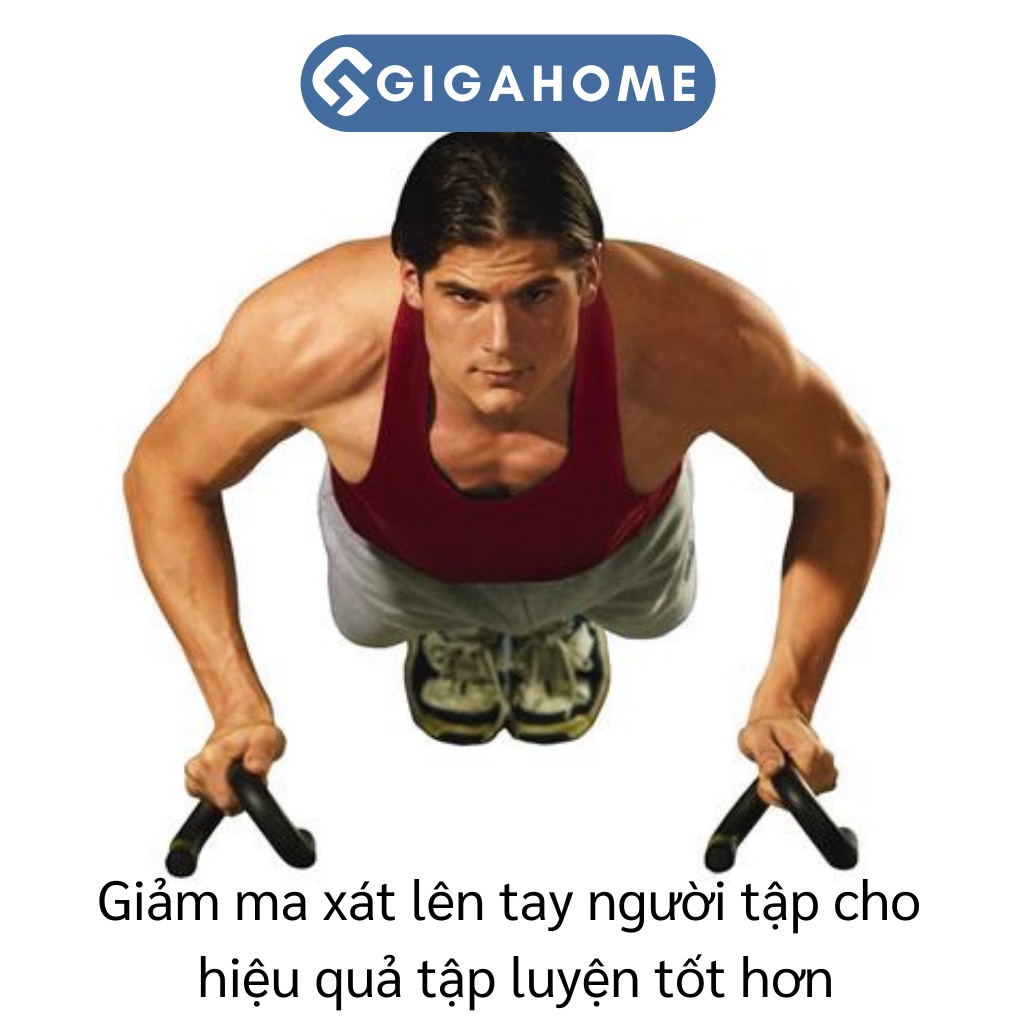 Dụng Cụ Hít Đất, Hỗ Trợ Chống Đẩy Push Up Tập Thể Thao Tại Nhà Chữ S GIGAHOME 3090