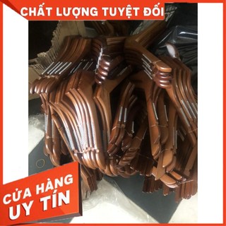 Móc Gỗ nâu 38cm COMBO 5 CÂY