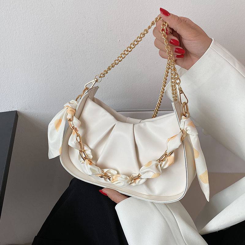 Túi Đeo Chéo Một Bên Vai Mùa Hè Kiểu Mới Năm 2021 Có Dây Xích Cao Cấp Dễ Phối Đồ Cho Nữ