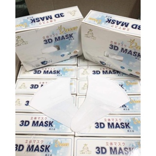 Hộp 50 Chiếc Khẩu Trang 3D Mask Queen 3 Lớp Có Lớp Meltblown Kháng Khuẩn