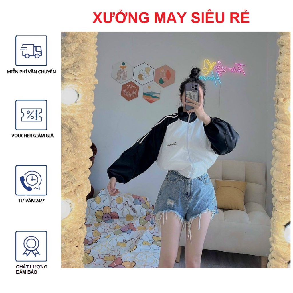 Áo khoác dù nữ đẹp Ralance love mẫu mới siêu hot-A940