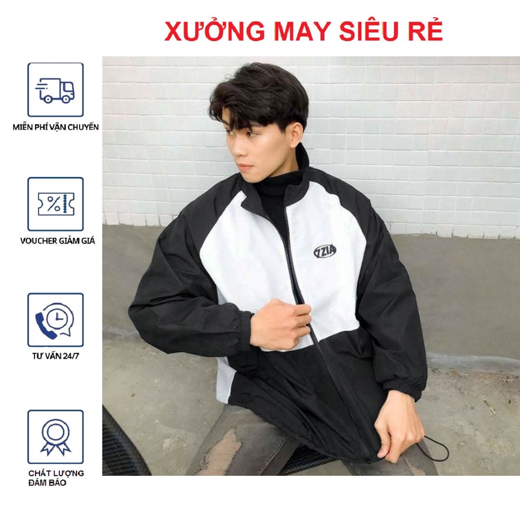 Áo Khoác Dù Nam Nữ Cặp Đôi Unisex Bomber Cao Cổ 7Zia Bao Đẹp