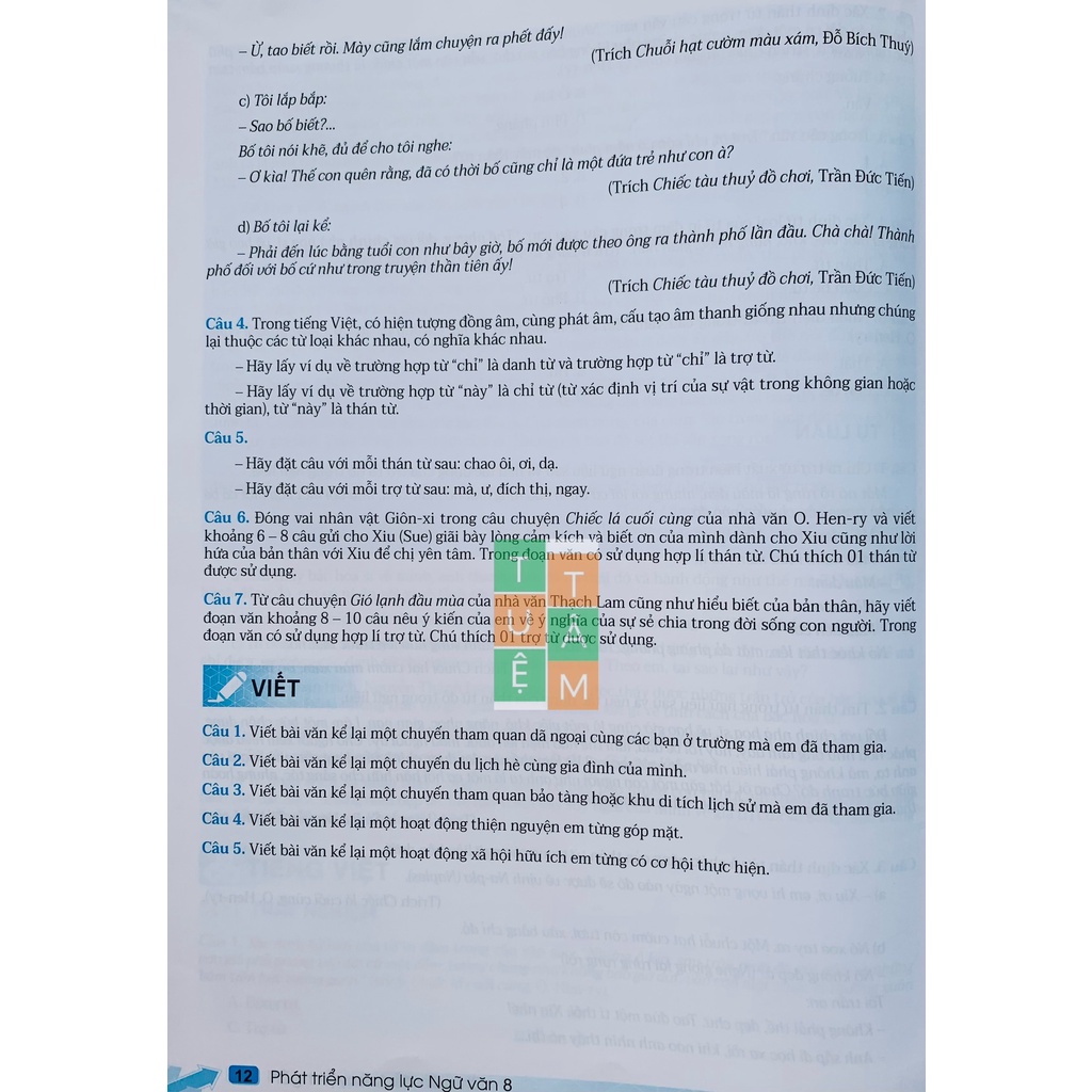 Sách - Phát triển năng lực Ngữ Văn 8