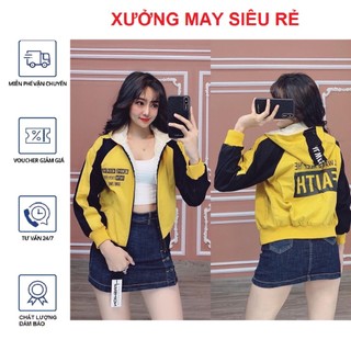 [S01] Áo khoác nữ dù 2 lớp HTIA có nón dễ thương - A1083