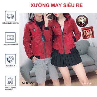 [S01] Áo khoác cặp dù 2 lớp nón rời phối sọc hàng đẹp cực chất -M096
