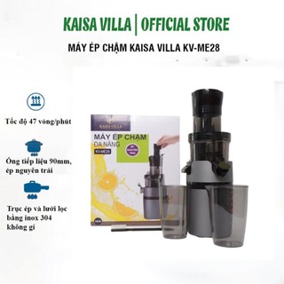 Máy ép chậm kaisa villa kv-me28, máy ép nguyên quả, máy làm sữa đậu nành, làm kem đa năng