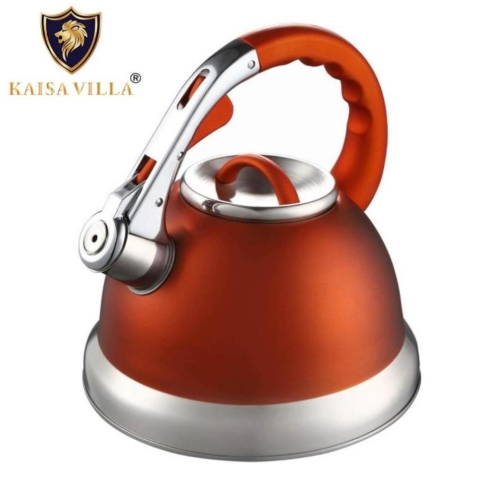Ấm nước inox Kaisa Villa KV-110, 100% bằng inox 304, quai xách có lớp nhựa chống bỏng tay, Dung tích 3.5L