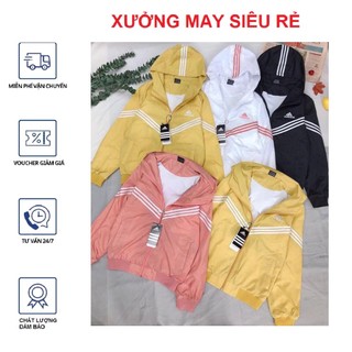 [S01] Áo khoác chống nắng nữ dù 2 lớp in chữ sau lưng cực hót - A090