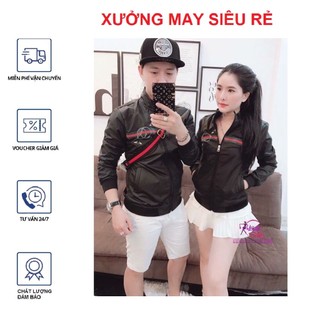 [S01] Áo khoác cặp áo khoát đôi gió dù 2 lớp chống nắng Guc con ong hàng rất đẹp cao cấp hàng rất đẹp - M101